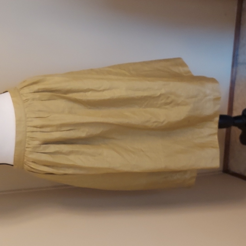 Isaac Mizrahi Mustard Yellow Cotton Garment